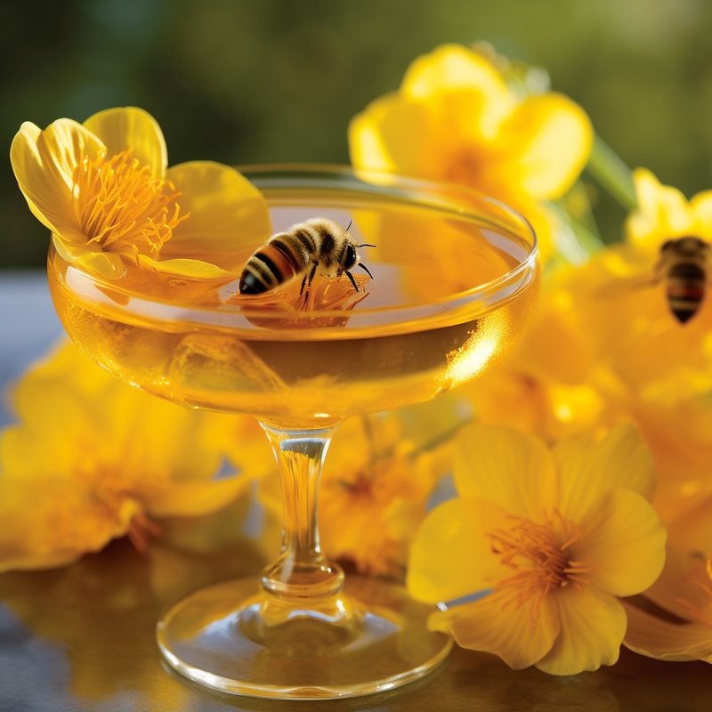 Bee's Knees cocktail made with Gallon House Gin